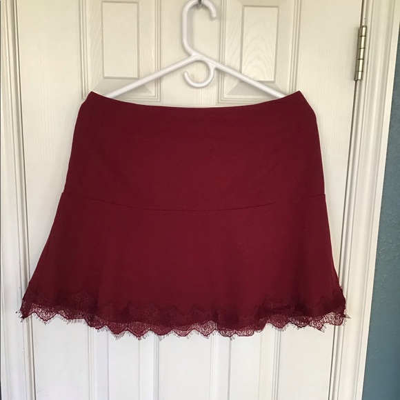 Ladies Nanamacs Burgandy Skirt Size Large - Picture 2 of 14